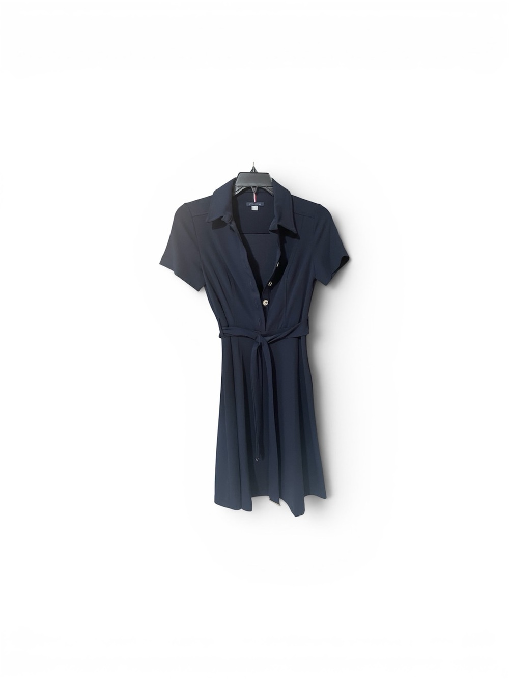 Tommy Hilfiger Navy Blue Dress with Gold Buttons - Size 2